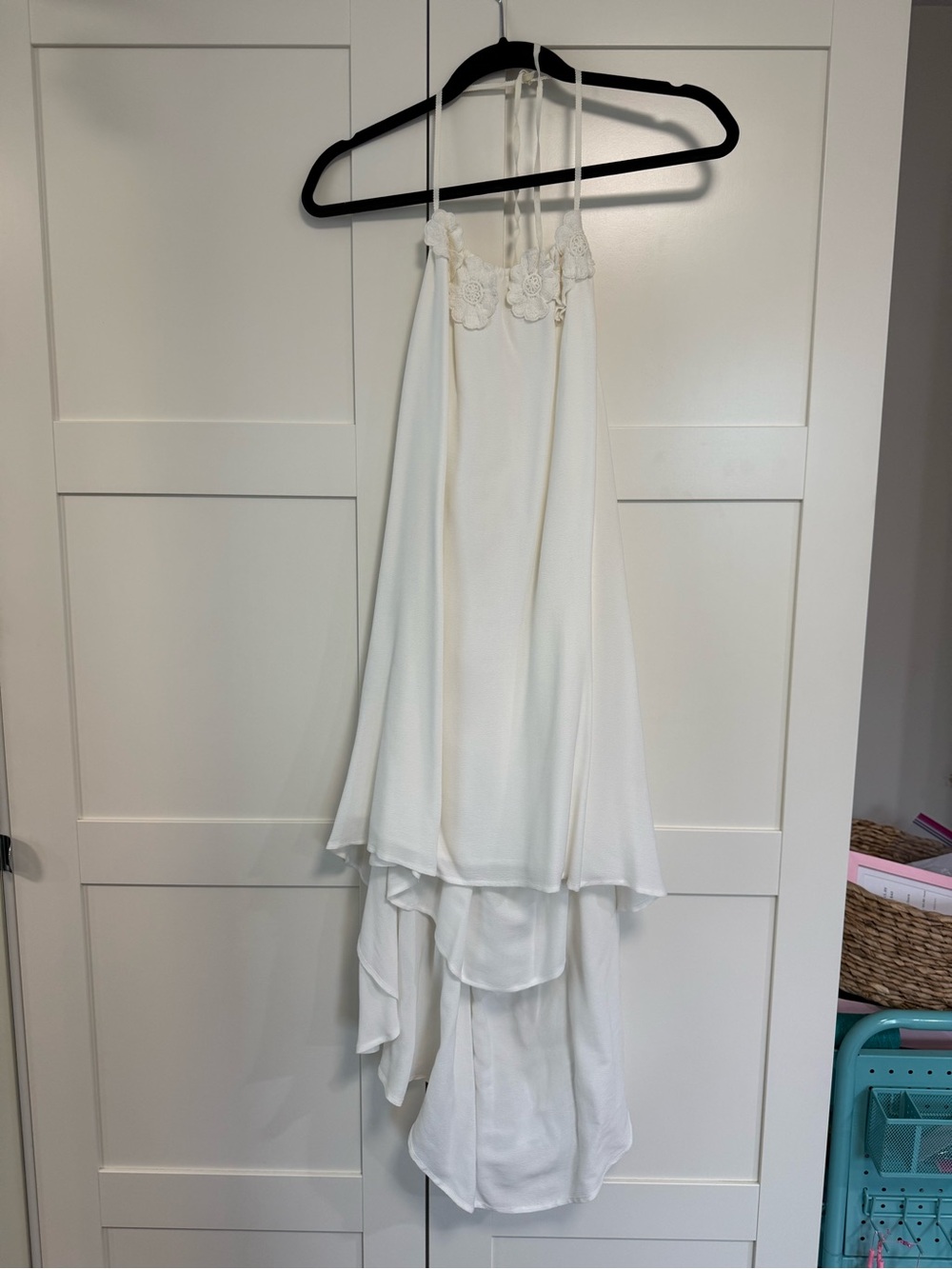For love & lemons Cascading Layered Halter Mini Dress